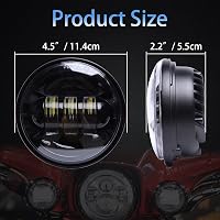 JMTBNO 2db 30W LED Ködlámpa Motorkerékpárhoz Harley Touring Kompatibilis 2