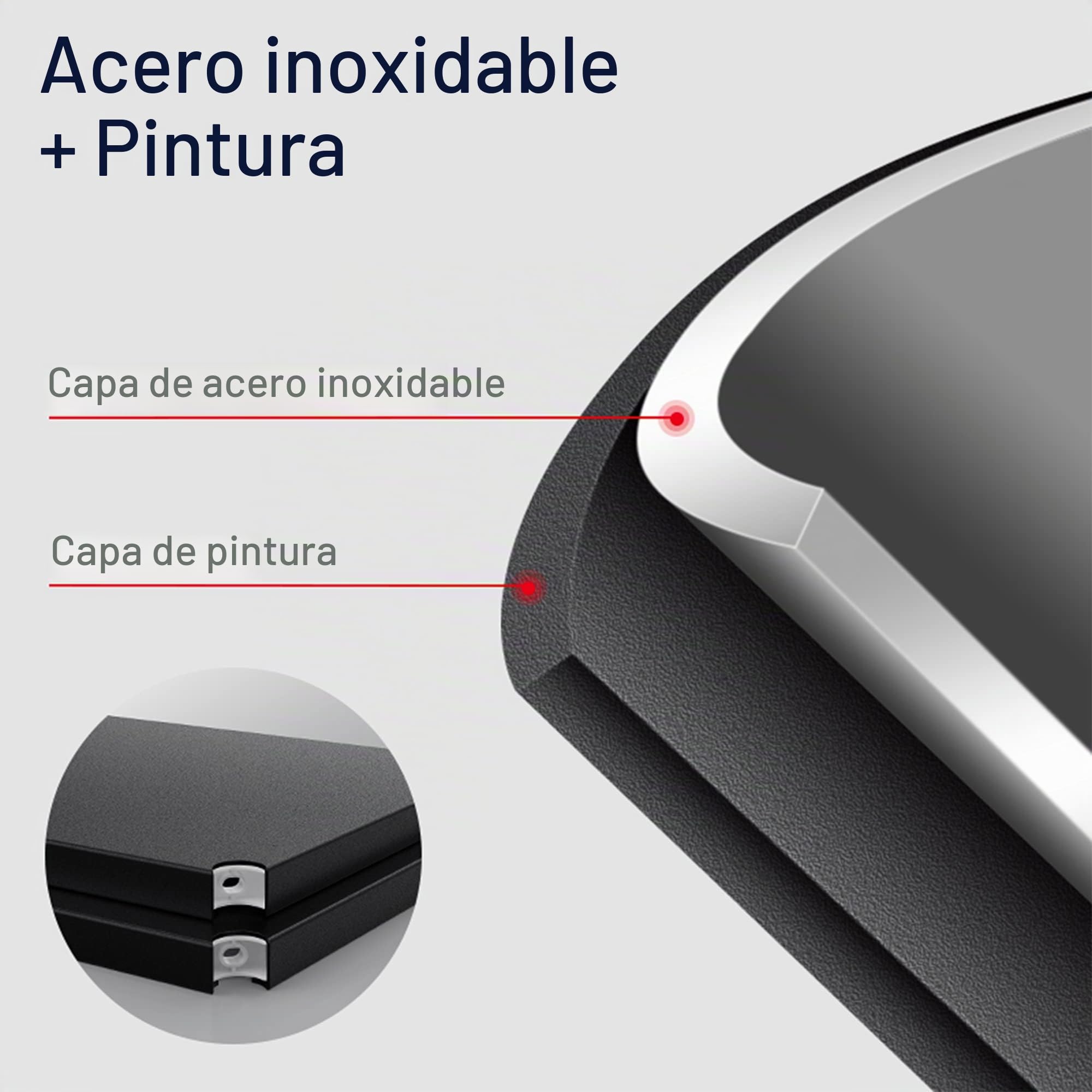 WPT Estante de Almacenamiento de Cocina Baker's Rack utilitario para microondas con Ruedas, Organizador Ajustable de 4 Niveles, Acero Inoxidable