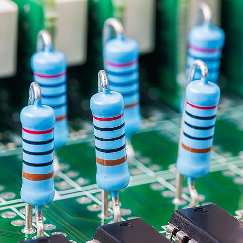 Miniatura 10 de Kit de resistencias de película metálica de 18W de 1 ohmio a 6.8 M Ohm 48 valores 18 vatios 1% surtido de resistencias