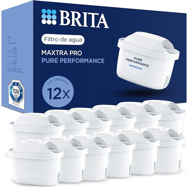 BRITA Cartuchos de filtro de agua MAXTRA PRO Pure Performance - Pack 12