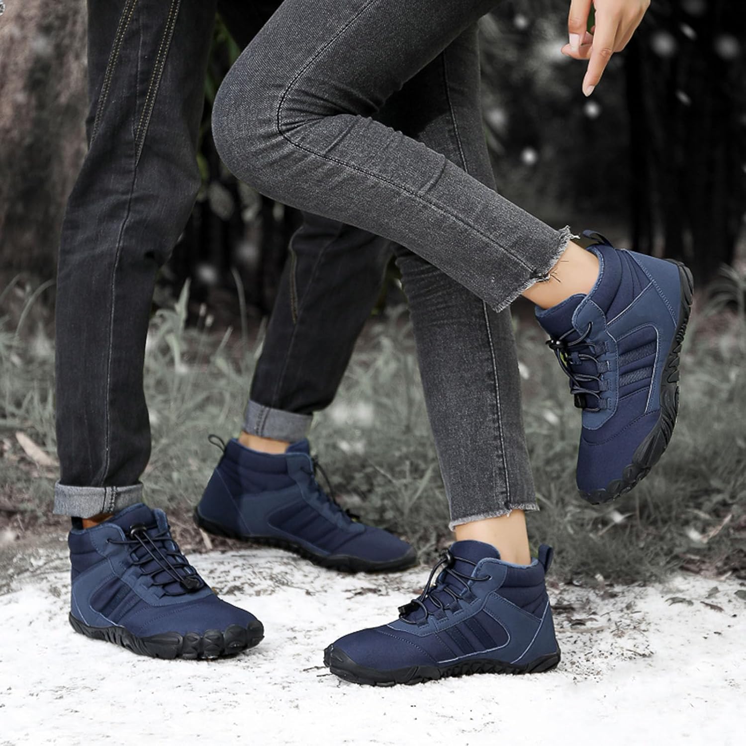 SECHRITE Women Barefoot Shoes Mens Minimalist Zero Drop Boots Wide Toe Box Toes Sneakers Workout Footwear Shoes