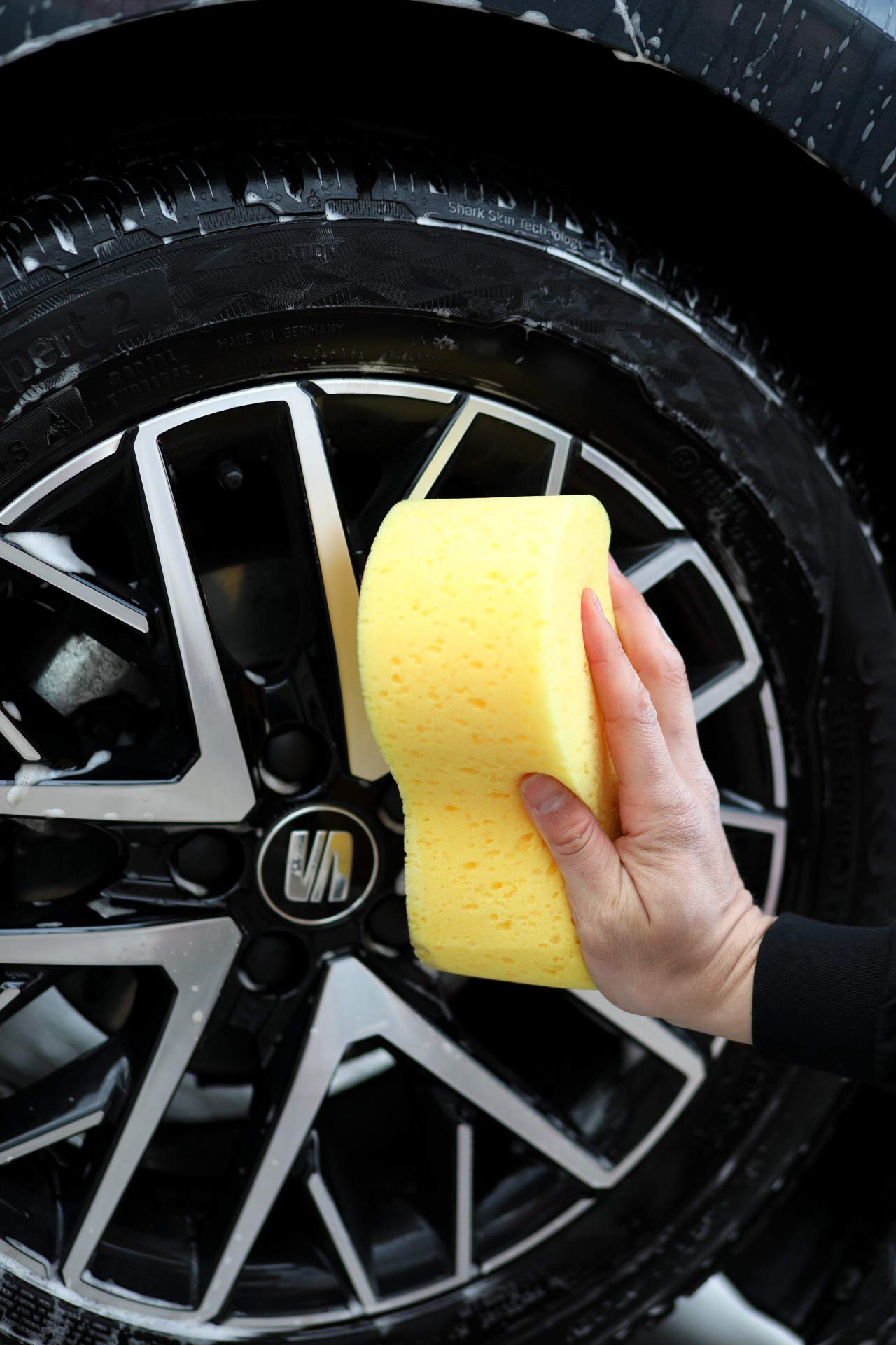 Xtremeauto JUMBO - Confezione 3 Spugne Per Auto Extra Large, Tecnologia Antigraffio In Microfibra, Per Lavaggio Di Carrozzeria, Ruote E Finestrini - 2