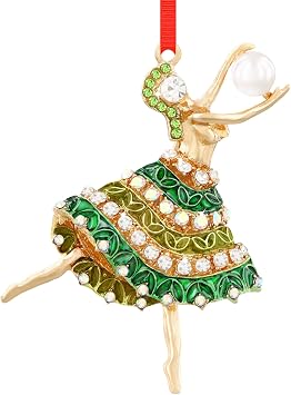 WhatSign Ballerina Ornament for Christmas Tree - Ballet Dancer Ornament Gifts for Girls Daughter