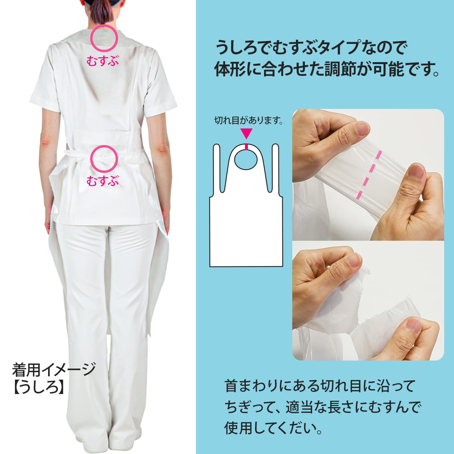 Amazon | [メディコムジャパン] 使い捨て 食事用エプロン 20枚入