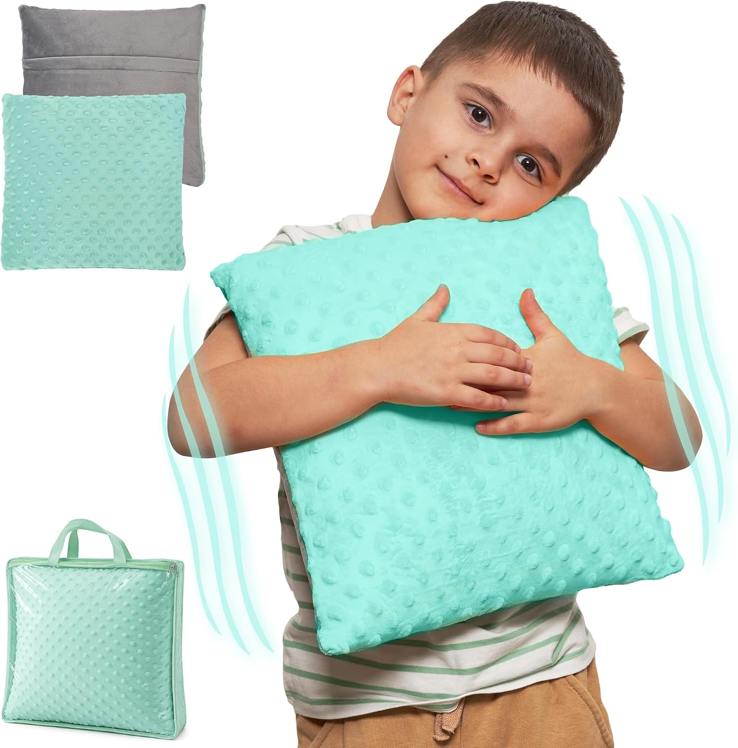 ODOXIA Vibrating Pillow for Autistic Kids | Sensory Pillow for Kids & Adults | Relaxing, Huggable Feeling | Sensory Vibration | Vibrating Items for Autism | 2 AA Batteries Required