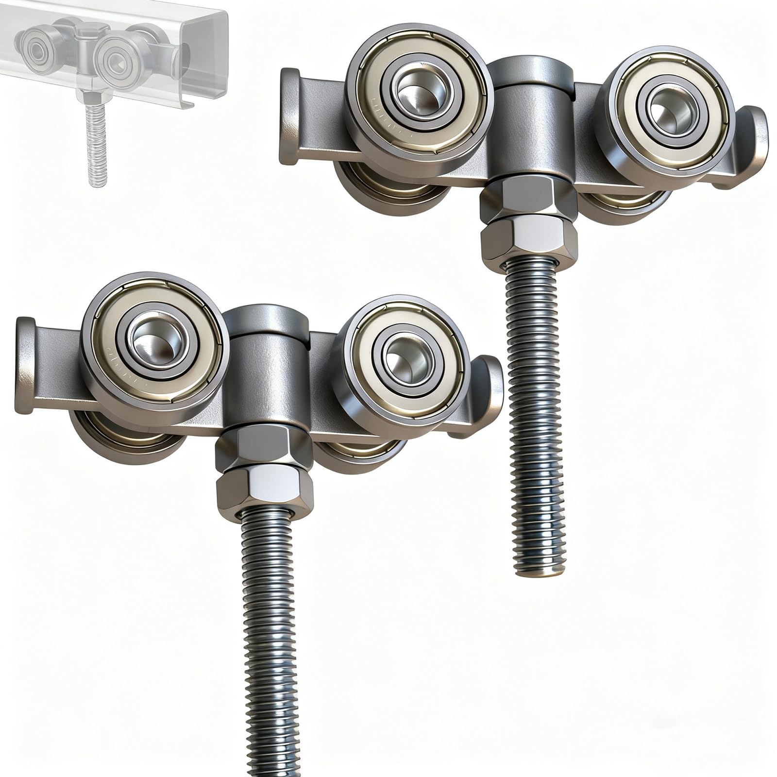 Amazon.com: BiJun 4 Wheel Rolley Assembly,Strut Channel Trolley