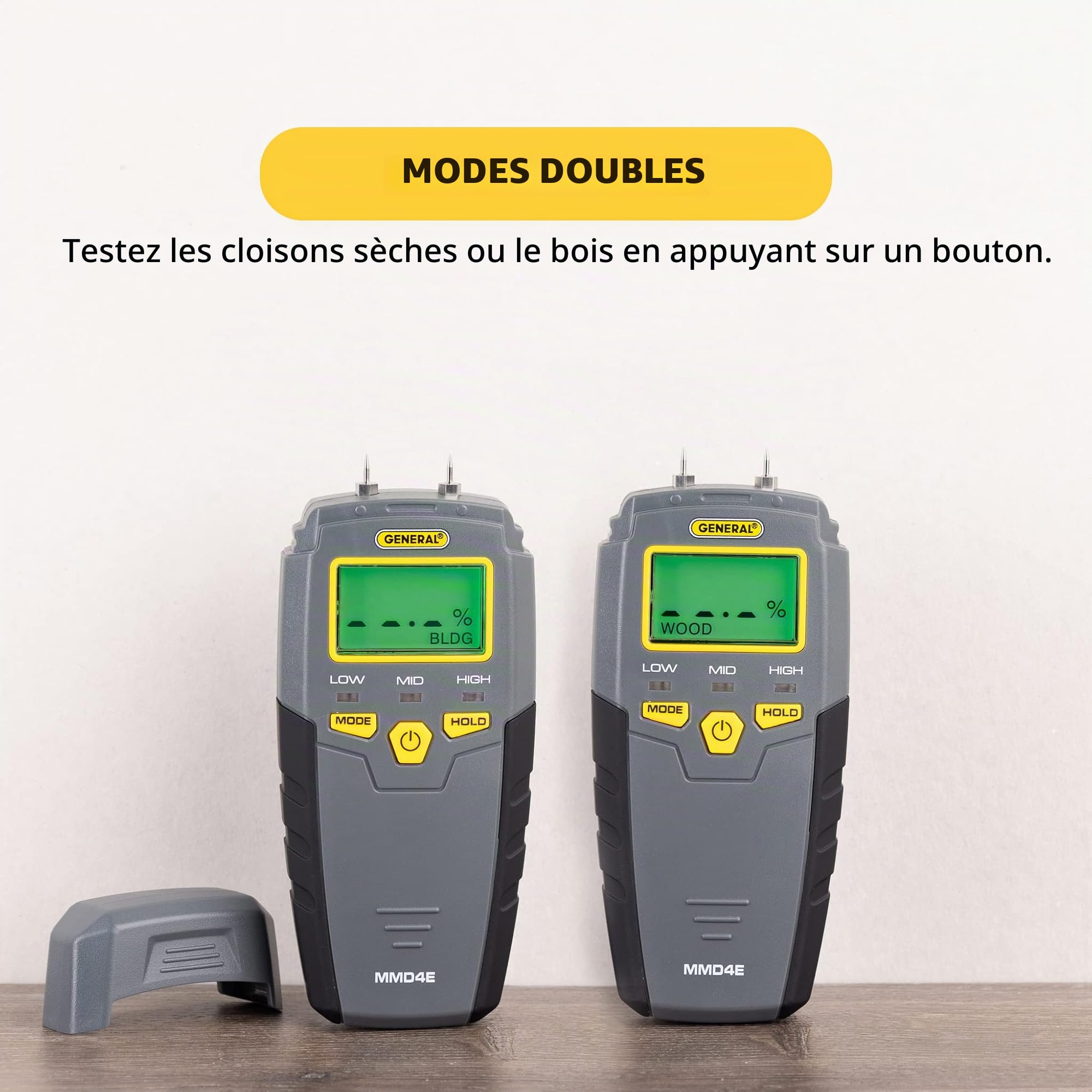 General Tools Moisture Meter, Pin Type, Digital LCD (MMD4E)