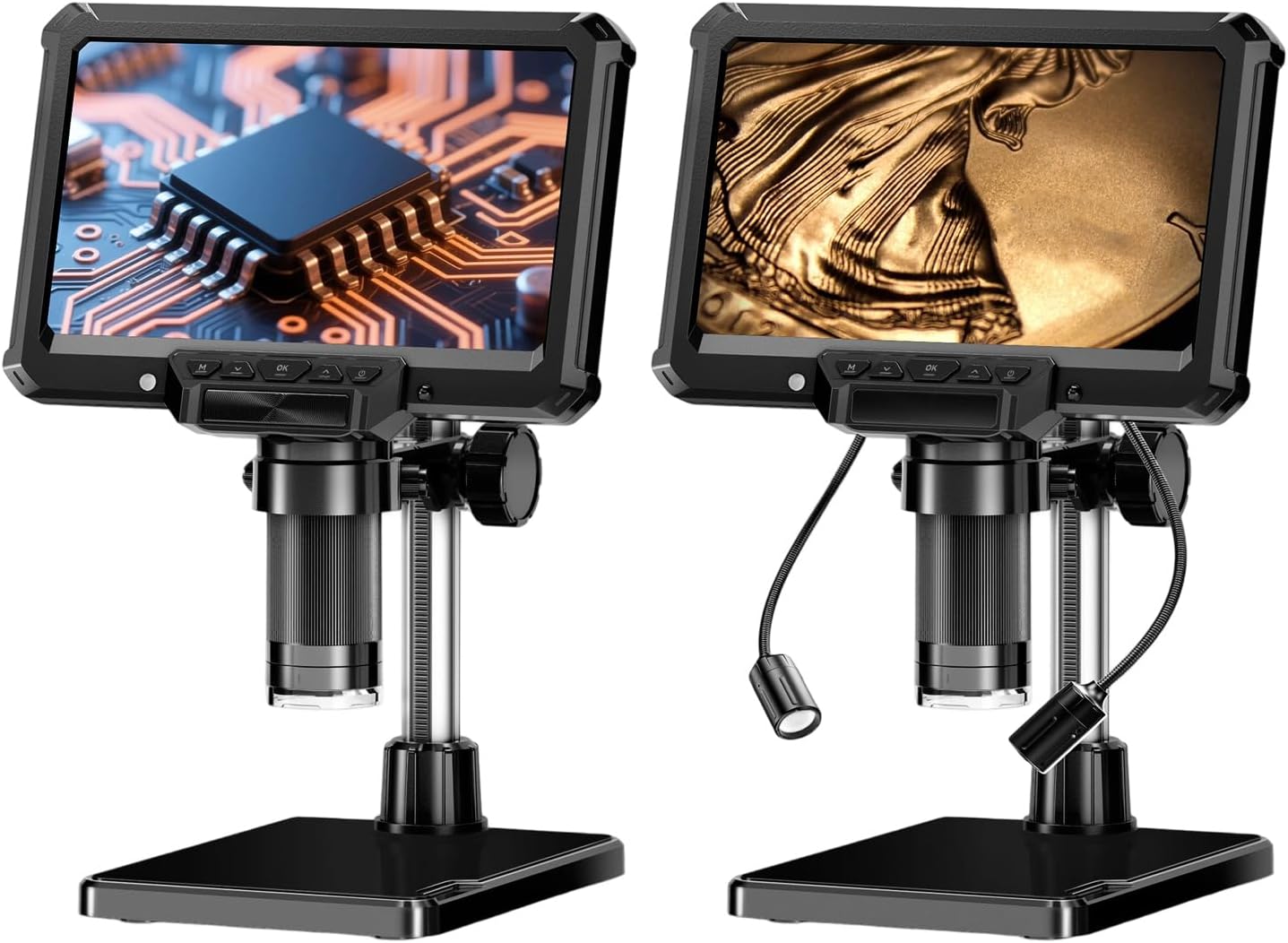 High Resolution 1080P Digital Microscope with Adjustable LED Light and USB Connection Suitable for Detailed Observation Microscope for Electronics Repair and Inspection