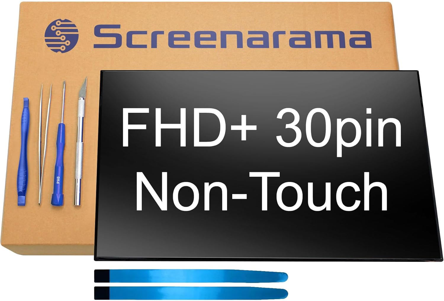 SCREENARAMA New Screen Replacement for Dell Pro 16 Plus PB16250 PB16255 P135F (FHD+ 1920x1200 30pin) IPS LCD LED Display with Tools and Tape