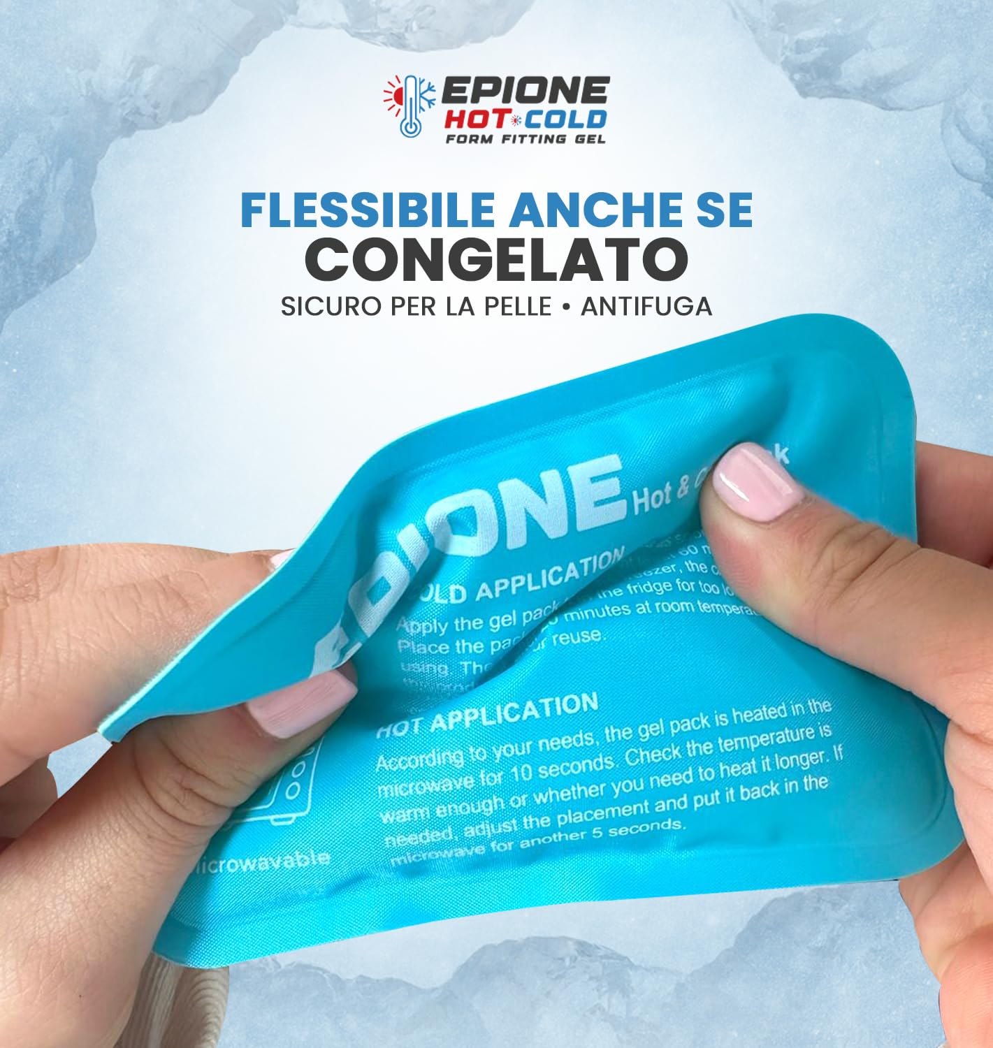 Boston Tech EPIONE Mini Borse di Gel Caldo/Freddo (6 pz) | Geli riutilizzabili per dolori, gonfiori, occhi stanchi, denti, pronto soccorso, bambini e adulti (11,5 x 8 cm)