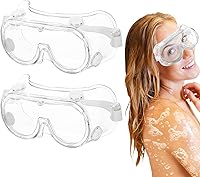 Vista 1 de Paquete de 2 gafas de ducha ajustables, protectores de pestañas y cejas, protector de ojos después de cirugía de cataratas