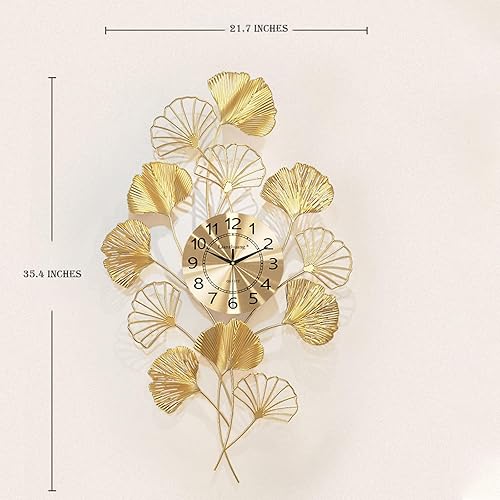 Miniatura 7 de Reloj de pared grande, moderno, decorativo, silencioso, sin tictac, reloj de cuarzo, funciona con pilas, reloj europeo de decoración de pared, arte