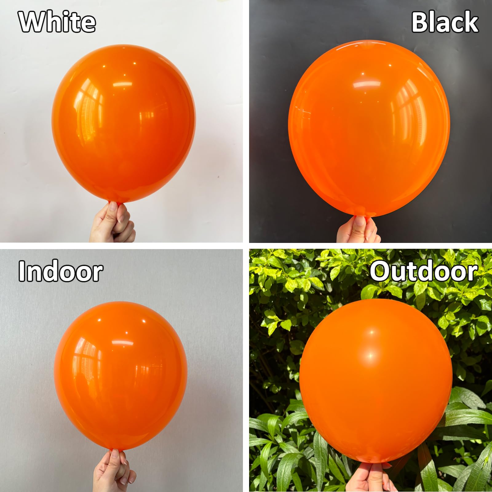 Unisun Palloncini Arancioni, 130Pezzi Palloncini Arancioni Kit Arco Ghirlanda, 5/10/12/18Pollici per Donne Ragazze Matrimonio Compleanno Festa Baby Shower Halloween Anniversario