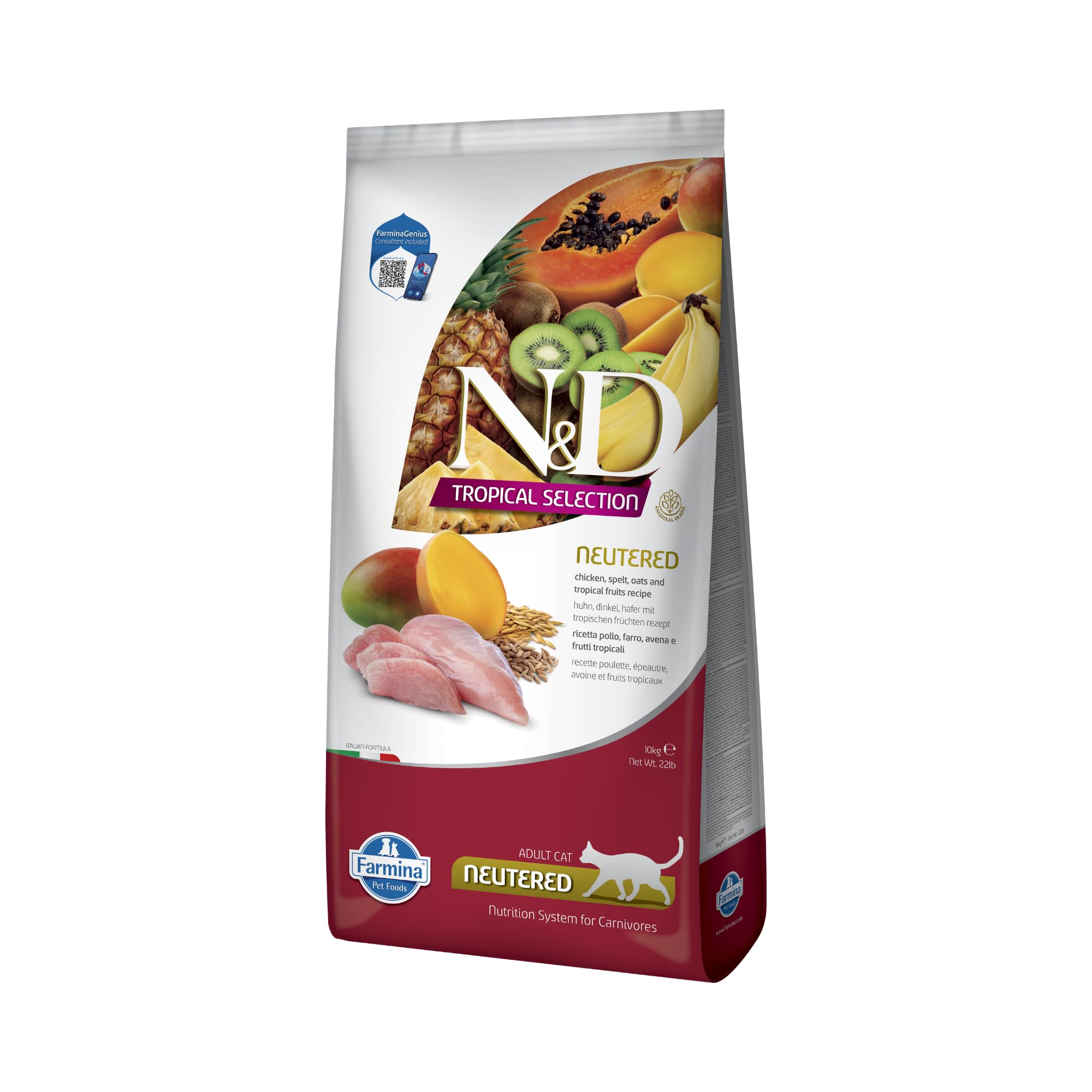 N&D Tropical Selection Stérilisé • Poulet & Fruits Tropicaux 10 kg