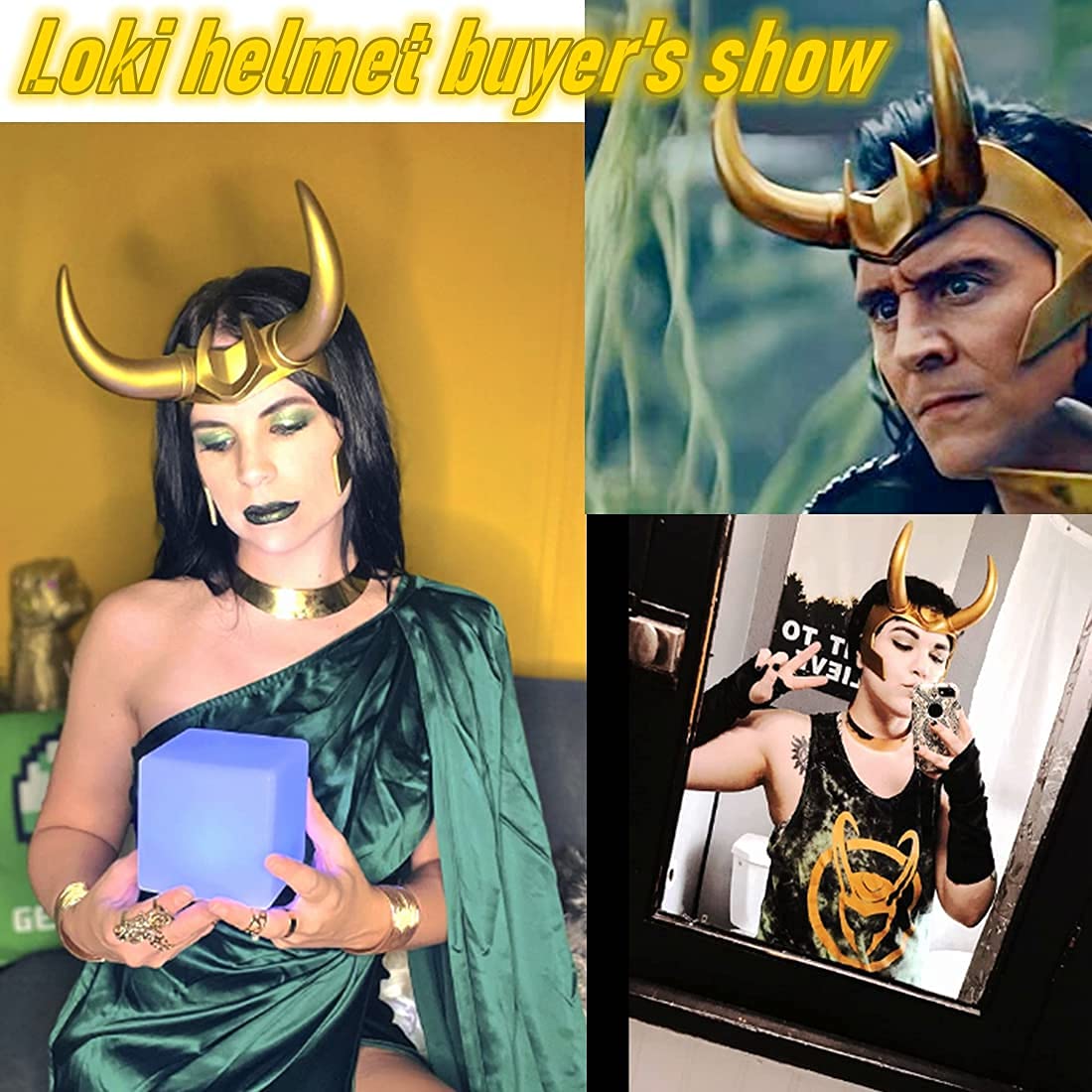 Loki Helmet Horns Cosplay, 20...B09725FKRR