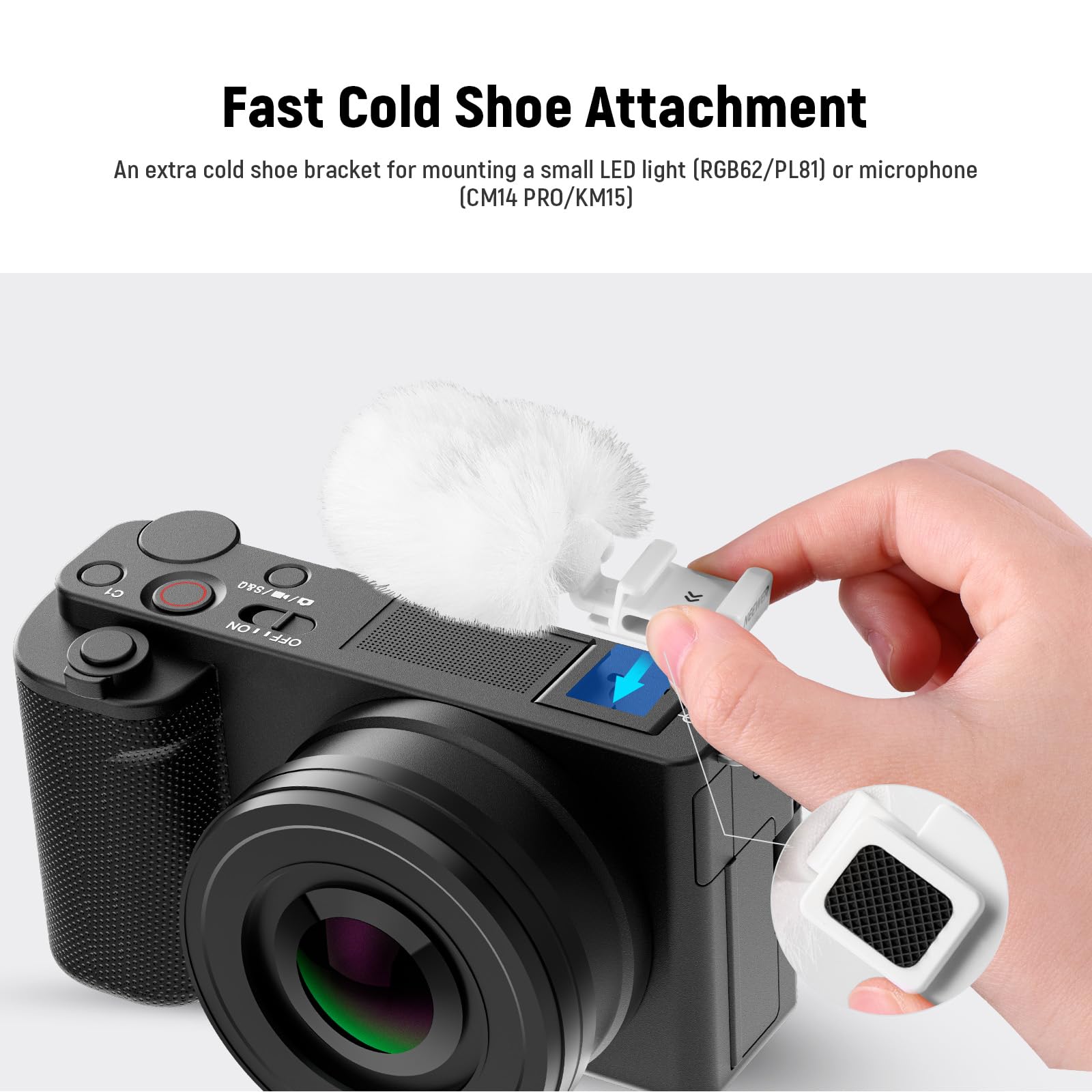 Amazon.co.jp: NEEWER ウィンドマフ ZVシリーズカメラ用 コールド