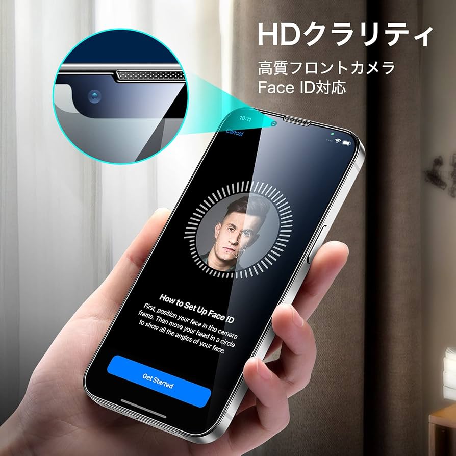 Amazon | 【米軍規格の保護】ESR iPhone13ProMax ガラスフィルム