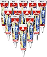 Vista 19 de Red Devil 077060 - Sellador de látex elastomérico acrílico ultra premium de por vida, 10.1 onzas, negro, paquete de 1