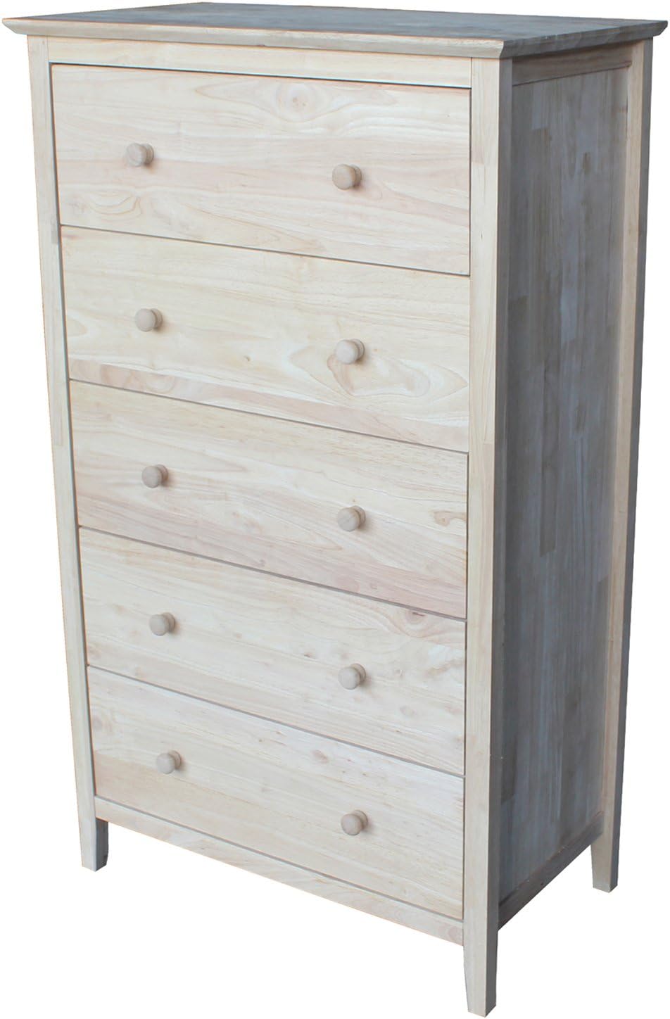 International Concepts Dressers with 5 and 3 Drawers, Unfinished