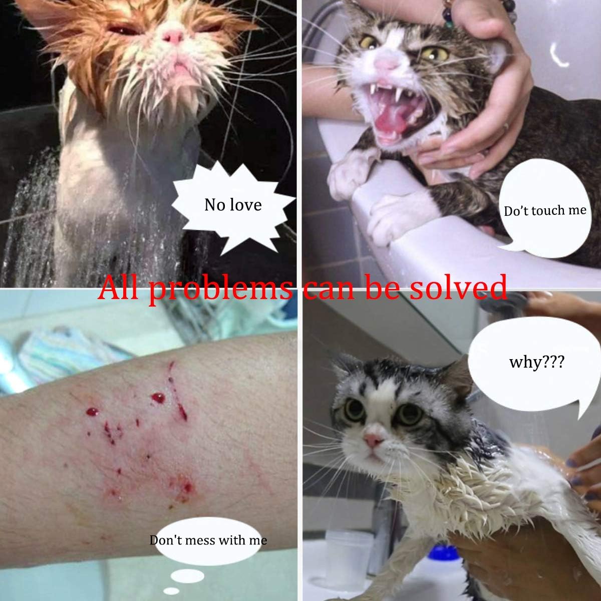 ZUKIBO Cat Shower Net Bag Adjustable Multifunctional Breathable Anti-Bite and Anti-Scratch Restraint Bag Cat Washing Shower Bag for Cat’s Bathing, Nail Trimming, Injection, Medicine Taking