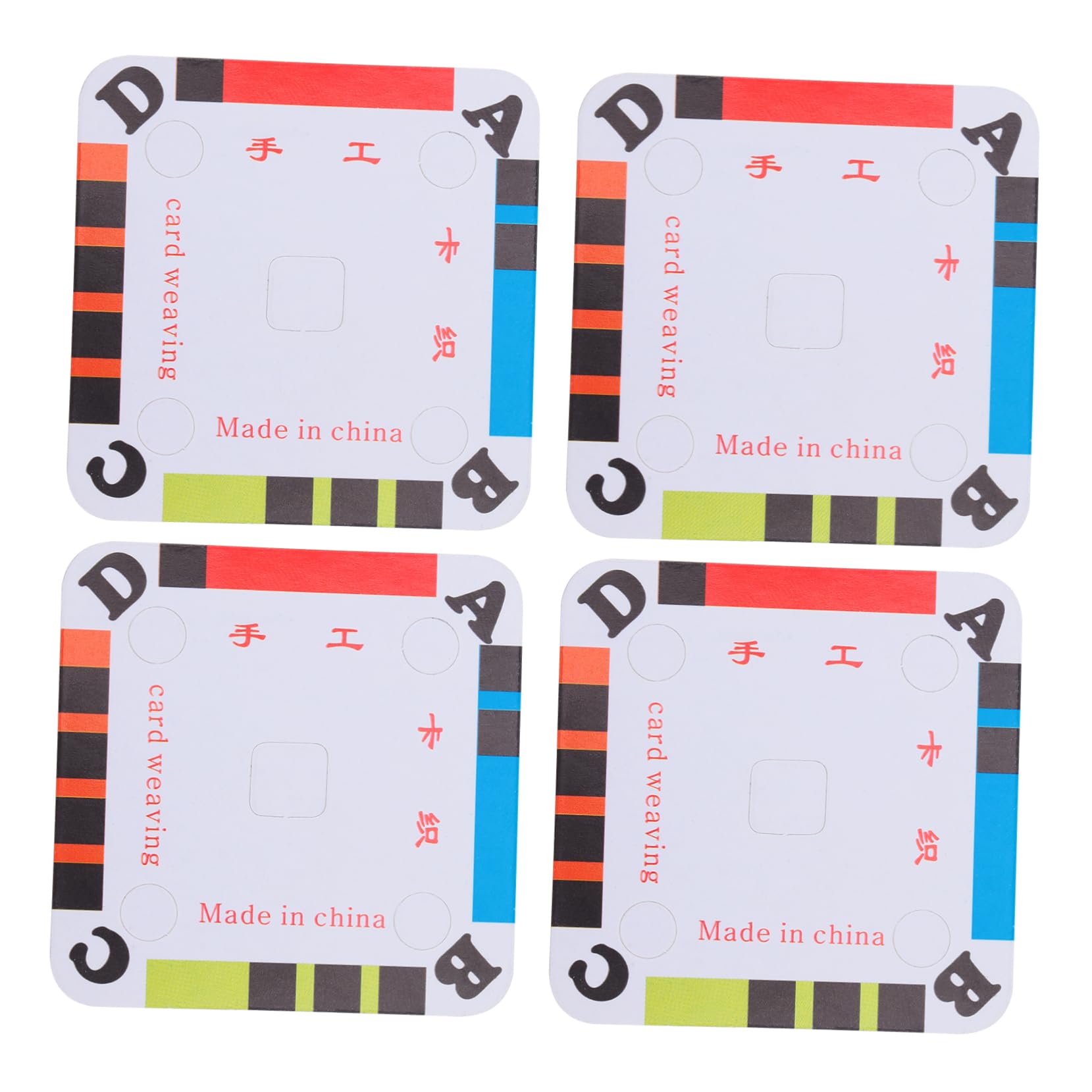 STOBOKSTOBOK 100pcs Hand-knit Shuttle Piece Weaving Cards Tablet Loom for Diy Weaving Supply Tablet for Diy Weaving Card Looms for Weaving Dreadlock Accessories Japan Sewing Machine