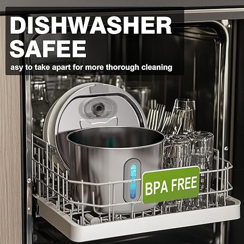 Miniatura 4 de Fuente de agua para gatos, fuente de agua para gatos de 74 onzas  2.2 L para beber, fuente de agua para mascotas de acero inoxidable para gatos en