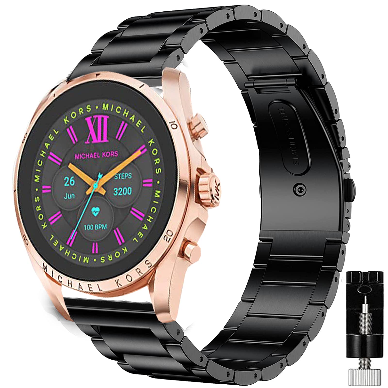Amazon.com: Compatible for Michael Kors Gen 6 Band, Lamshaw  display picture 3