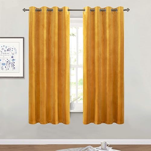 Miniatura 82 de StangH Cortinas de Terciopelo Verde Azulado Opacas - Cortinas de Servicio Pesado con Aislamiento Térmico Decoración del Hogar para Sala de Estar de