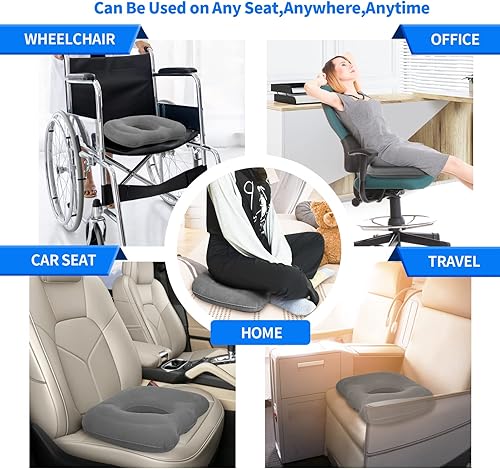 Miniatura 6 de Almohada de hemorroides, almohada de dona para dolor de coxis, almohada de alivio del dolor ciático, almohada de trasero para posparto y después de