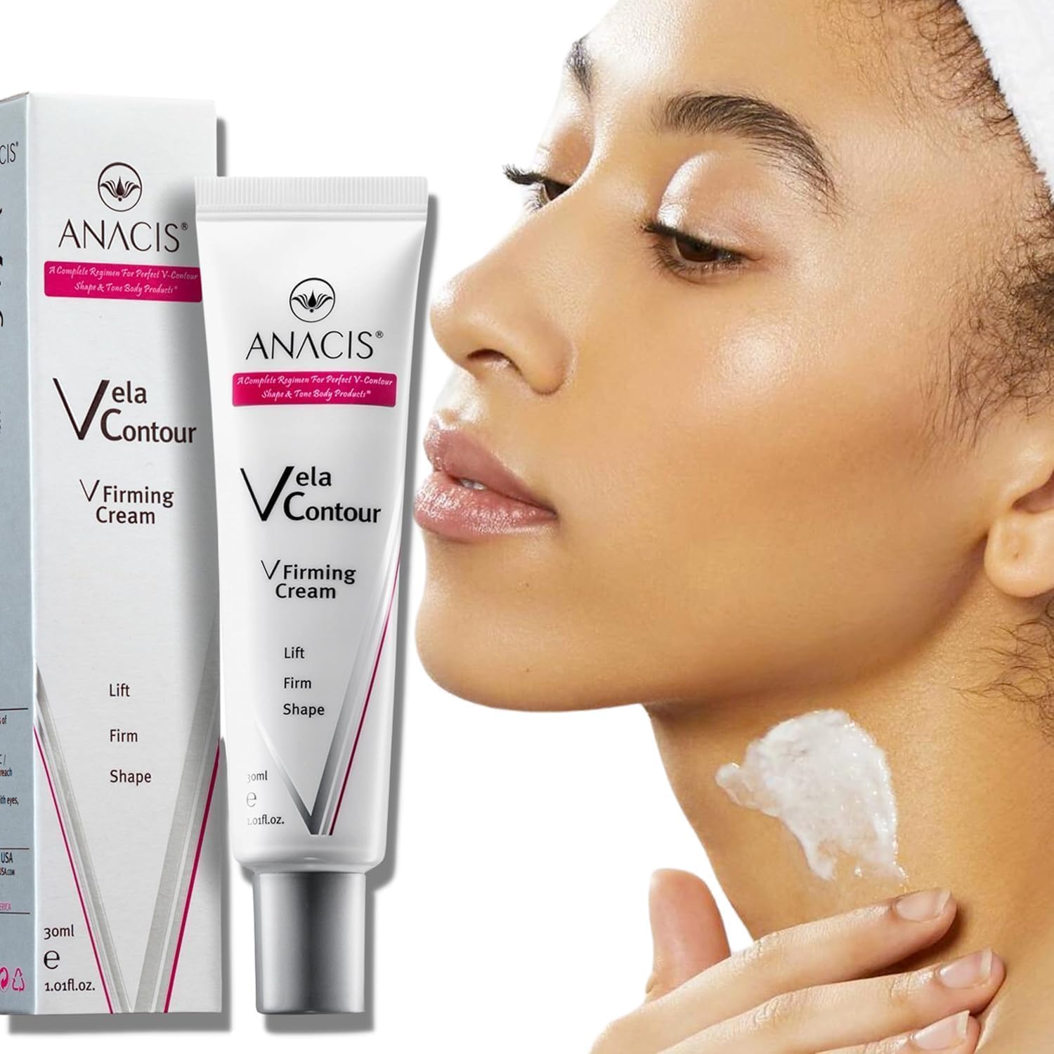 Crème pour le cou avancée - Crème anti-âge pour le cou, le menton et la mâchoire pour femmes et hommes 30 ml