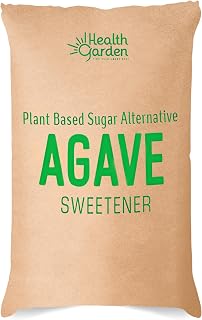Health Garden Blue Agave Sweetener Crystals - Organic - Non-GMO - Low Glycemic Powder - Kosher - Keto Friendly - 25KG