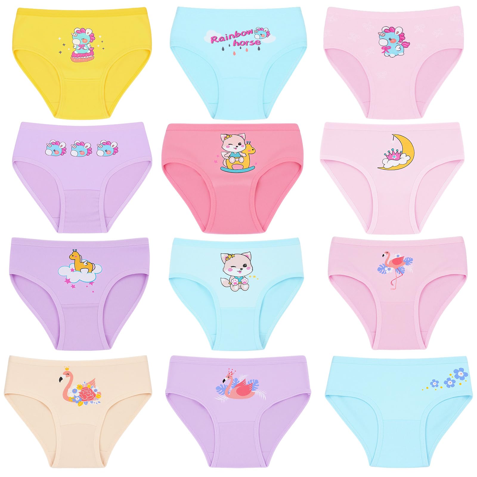 Bragas Niña Algodón 12 Unidades