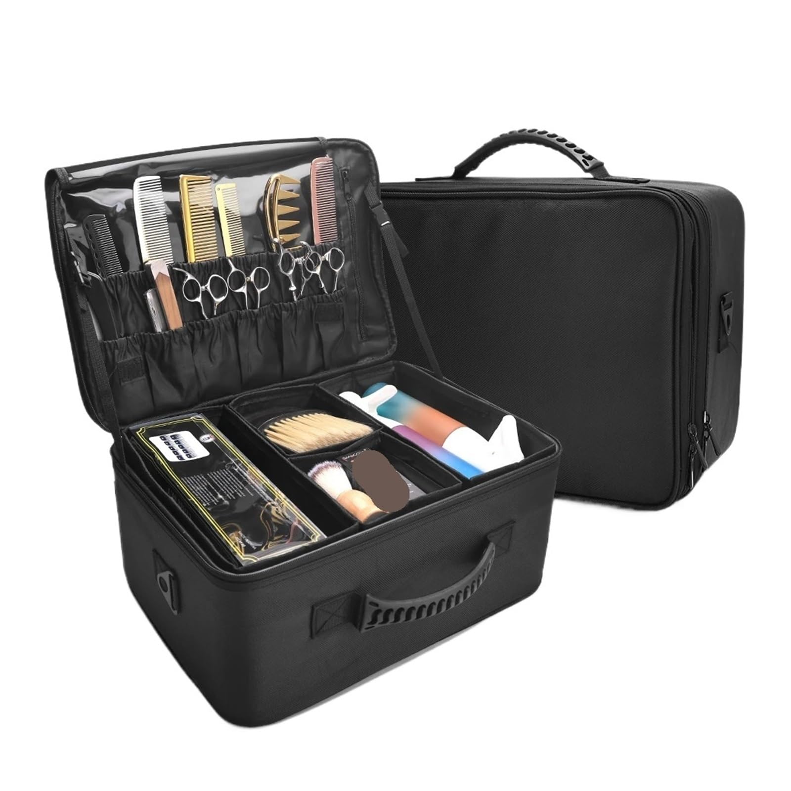 Borsa da Parrucchiere Borsa da Barbiere di Grande capacità, Forbici for Trucco, Strumenti, for Parrucchieri, Organizer for Cosmetici, Borse da Viaggio Multifunzione per Parrucchiere