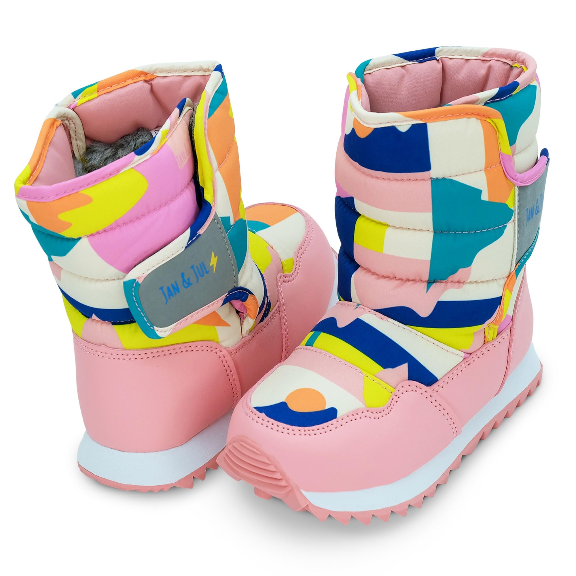 JAN & JUL Botas de nieve resistentes al agua para niños pequeños y niños