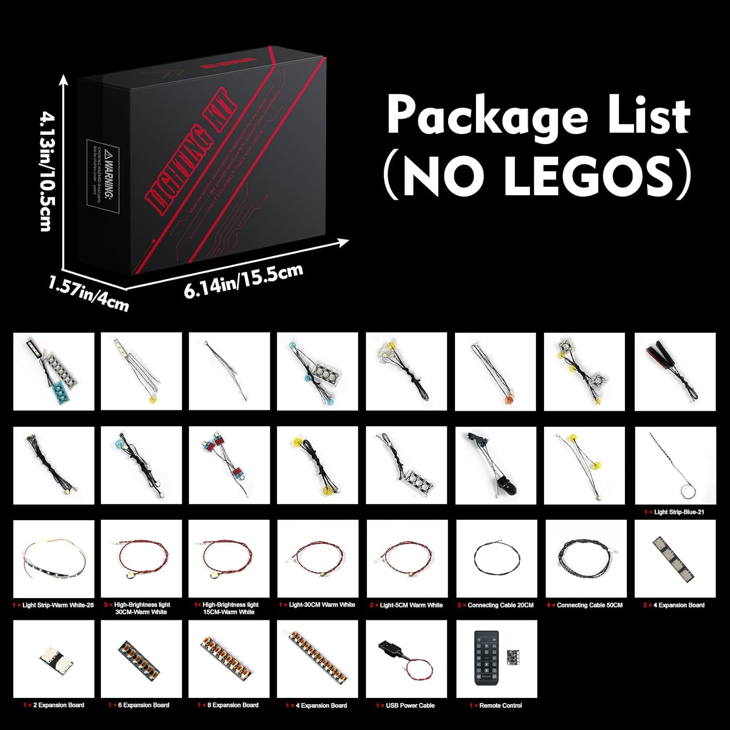 LED Lighting Compatible with LEGO Batman: The Animated Series Gotham City 76271, Light Kit Compatible with LEGO 76271, Giving Light to Model, NOT Included The Model Set(18 Key RC Version)