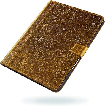 Gexmil Leather Case for iPad Air 11 Inch M4/M3/M2,10.9 Inch,Brown Floral
