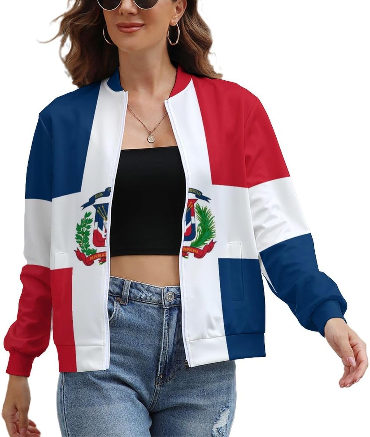 Women's Full Zip Jacket, Lightweight Long Sleeve Jackets, Casual Athletic Clothes for Outdoor