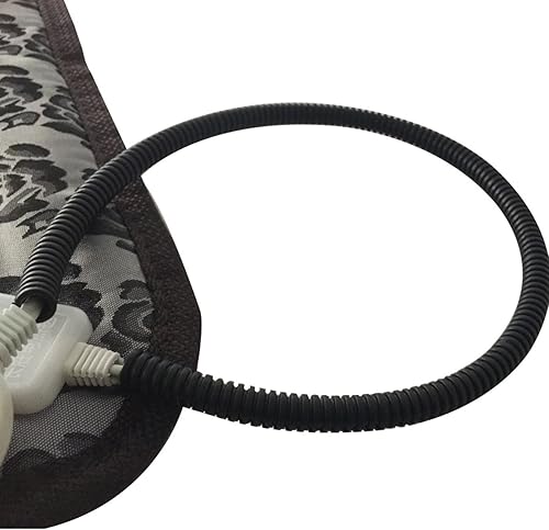 Miniatura 4 de Alfombrilla térmica eléctrica impermeable de 17.7 x 17.7 pulgadas para mascotas, perros y gatos, con tubo antimordeduras