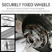 Vista 4 de 6 pernos de rueda UNF 1/2 20 para remolque, pernos de rueda de alta resistencia, ejes de 2000-7000 libras con longitud de 2.11 pulgadas, diámetro