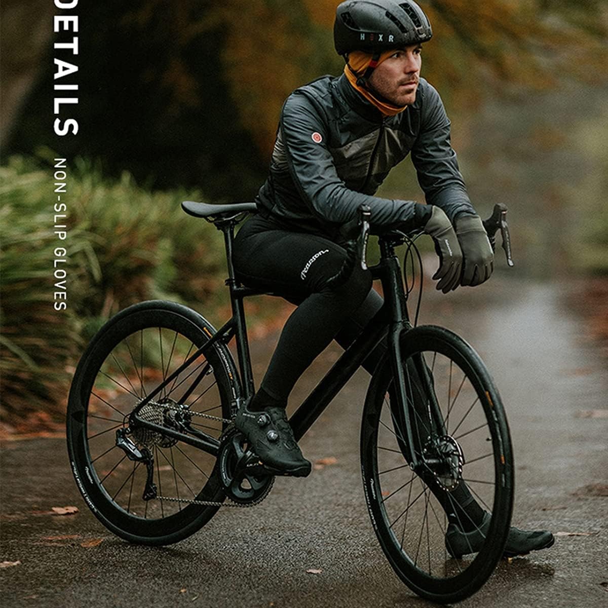 屋外クライミンググローブ 屋外のタッチスクリーンの手袋ハイキングサイクリング登山の細いフルフィンガーグローブ 厚みのある感じ (色