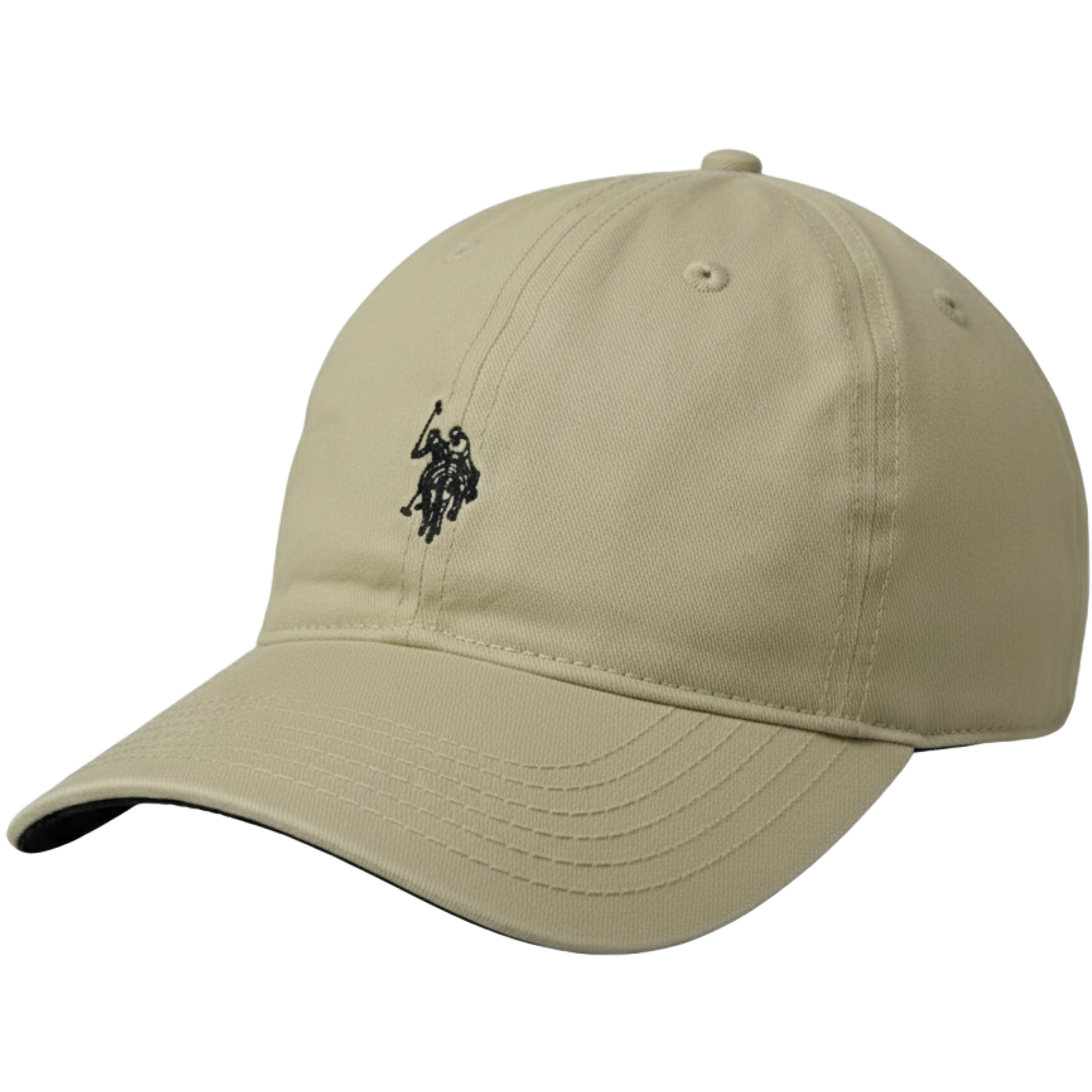 U.S. Polo Assn. Baseball Cap, 100% Cotton Adjustable Dad Hat with Small Pony Logo