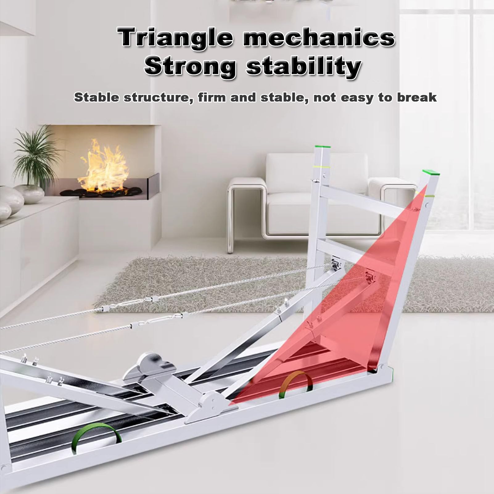 Andamio plegable, soldadura de acero galvanizado, carga máxima 800 lb(160x40cm)