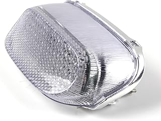 Arashi Lanterna traseira para KAWASAKI Ninja ZX11 1993-2001 / ZX600E 1994-2004 / ZZR600 ZZR250 2004 Luz traseira de freio de seta de seta de seta de seta integrados acessórios para motocicleta ZX-11 Lentes transparentes 1993 1995 1996 1997 1998