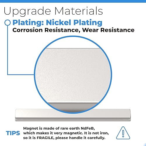 Miniatura 3 de Imán para puerta de ducha  3 pulgadas de largo para puerta de ducha de cristal de repuesto para puertas de ducha oscilantes manijas de puerta de