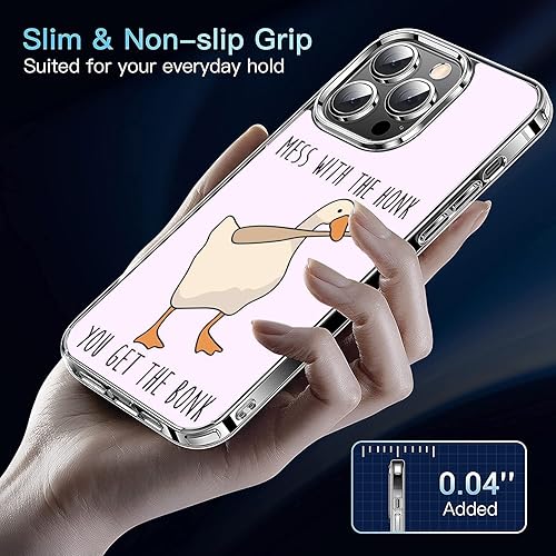 Miniatura 9 de Funda compatible con iPhone 13 Pro Max, funda divertida y linda para teléfono a prueba de golpes, funda transparente