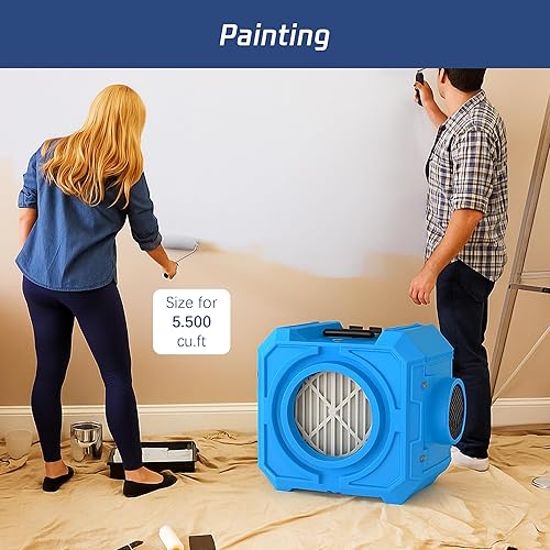 Miniatura 7 de Purificador de aire comercial purificador de aire con filtración de 3 etapas Hepa Máquina de aire negativo Purificador de aire industrial para