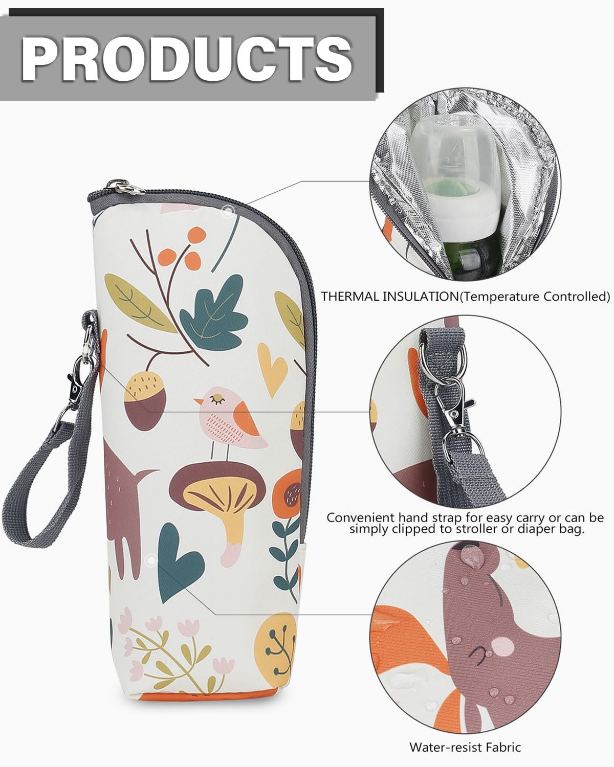 Borsa Termica Per Biberon MOPZIJA - Isolante Portatile Per Passeggino E Viaggi - Foto 6