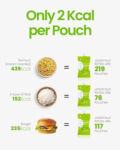 Miniatura 10 de Jadamsun Body Loves Konjac Jelly manzana 10 unidades - Batido de fruta saludable coreano bajo en calorías Snack asiático sin azúcar para dieta