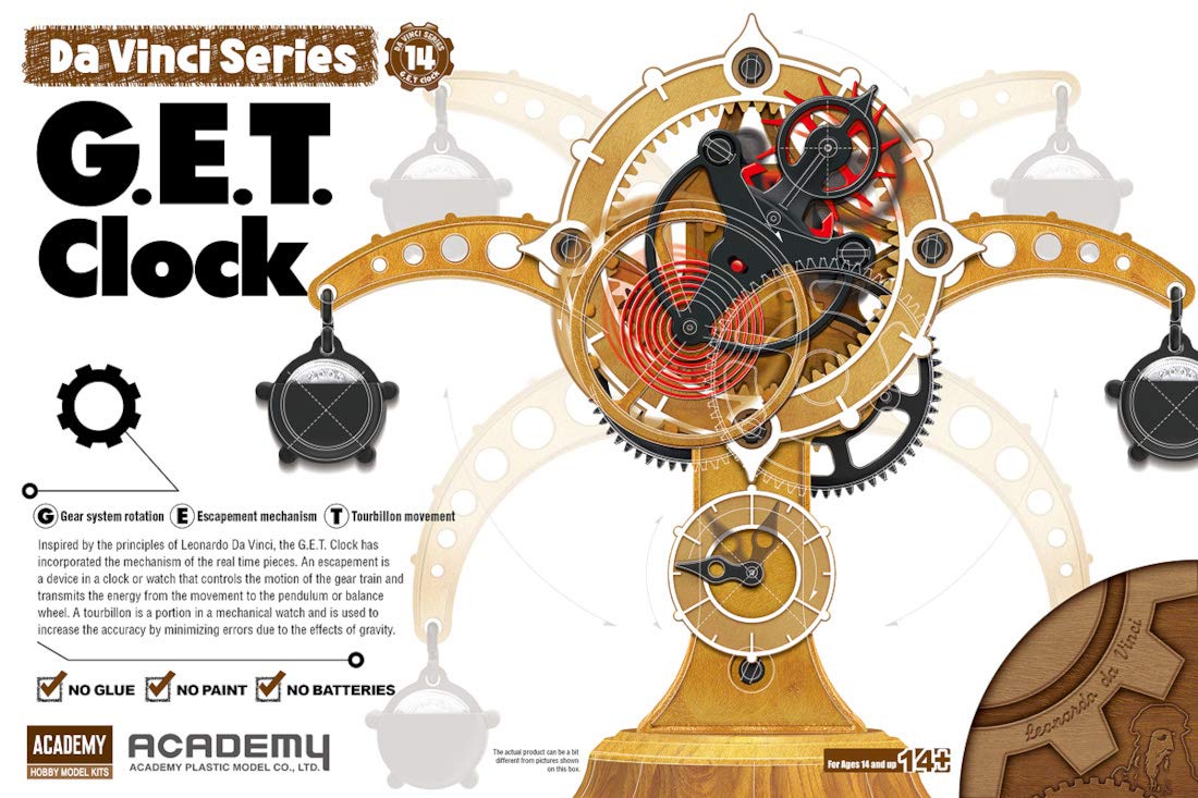 Academy Leonardo Da Vinci Tourbillon Watch Plastic Model 18185A