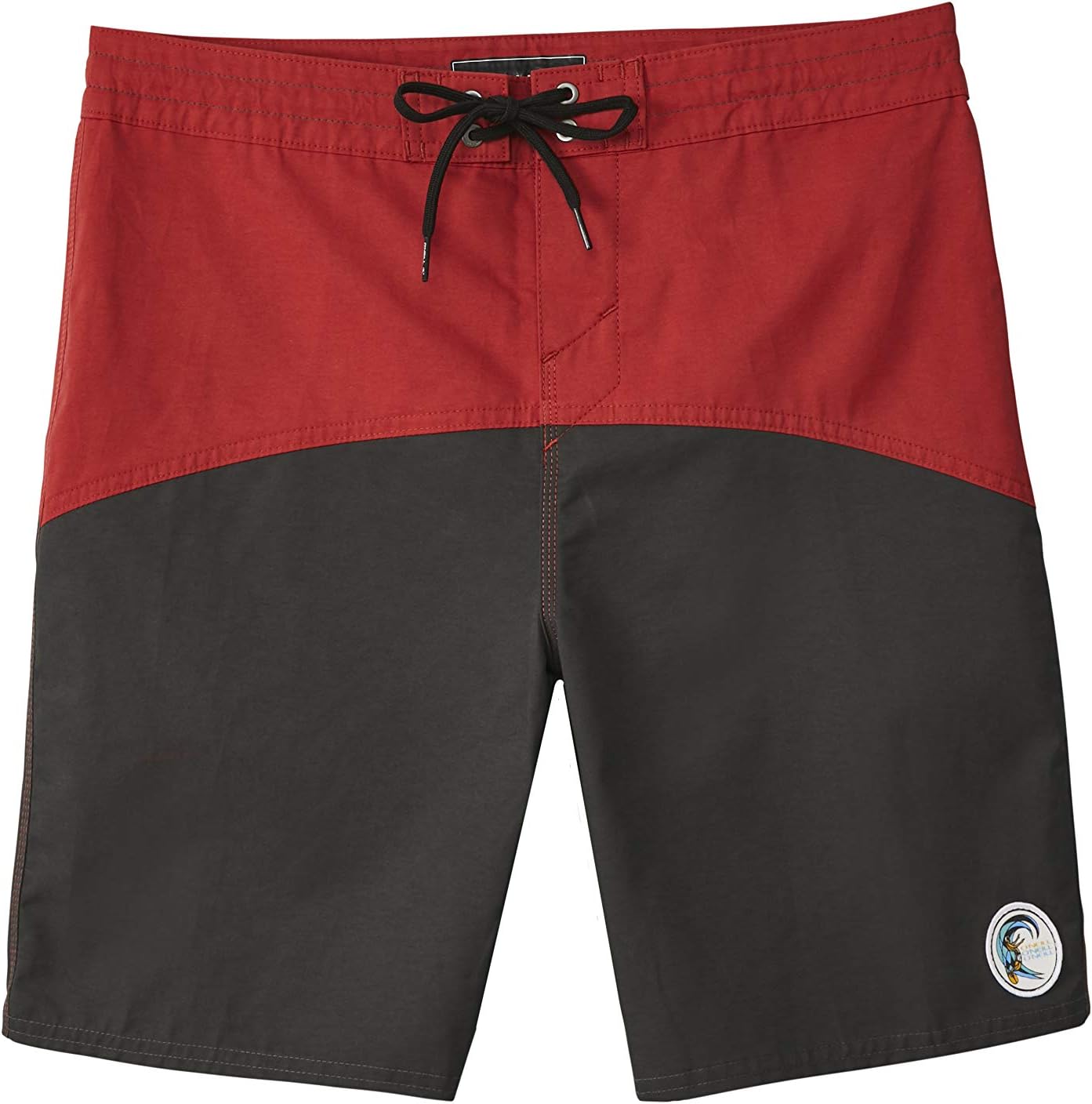 O'NEILL Men's O'Riginals Vintage Inspired Heritage Classic Swim Boardshort, 18 Inch Outseam (Vintage Red/Legasea, 28)